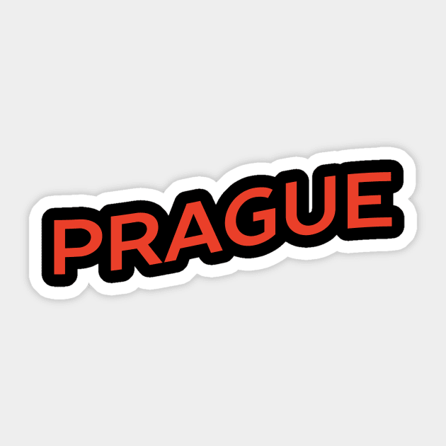 Prague City Typography Sticker by calebfaires